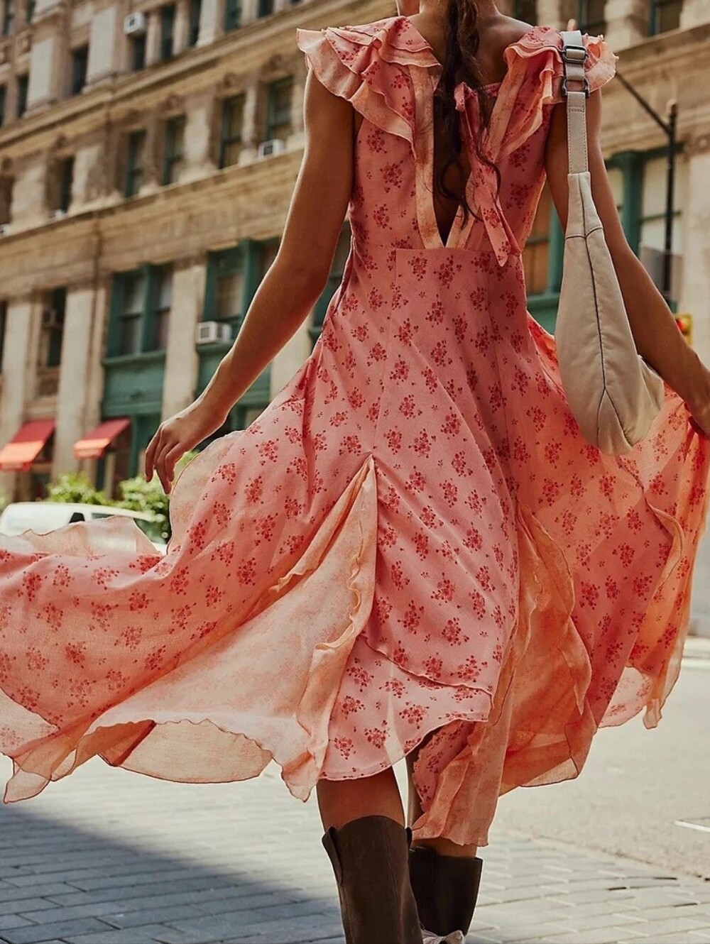 Free People Joaquin Whimsical Garden Cottagecore Prairiecore Dress Medium - Picture 10 of 16